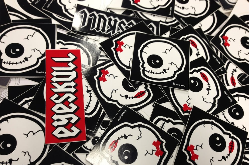 Image of eyeskull sticker pack