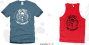 Image of Jukebox slate blue tee or red tank Free Shipping!