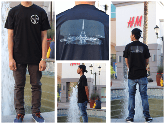 Image of Alto Modo "Hustle In Paris" Tee (BLACK)