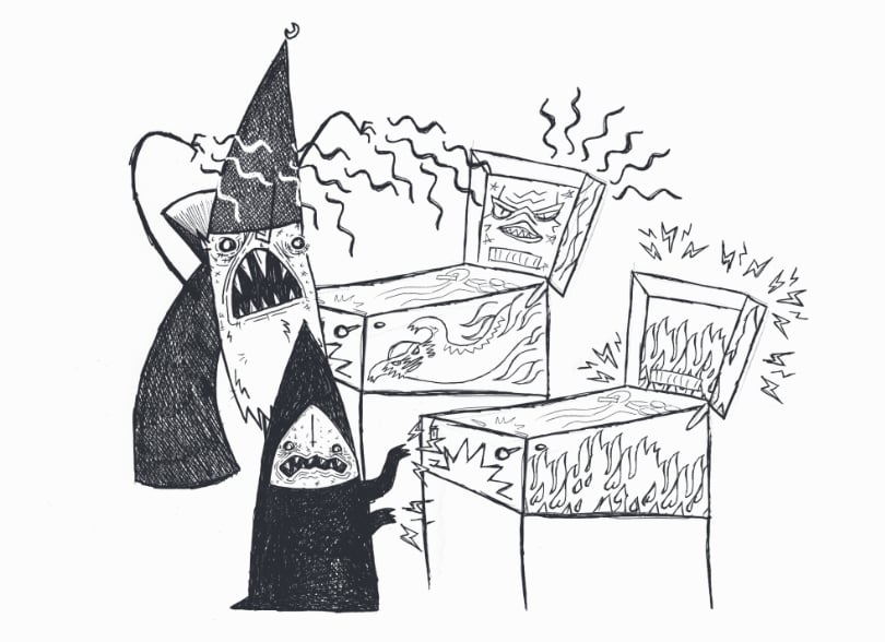 Image of Pinball Wizards print by Kyle
