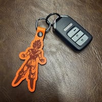 Goku Leather Keychain