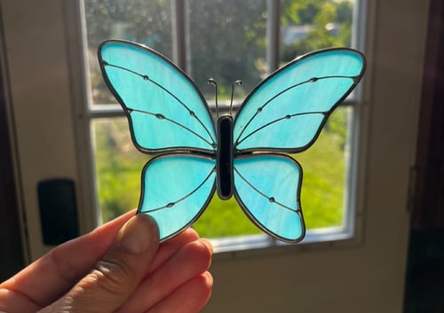 Image of Skinny Classic Butterfly - stained glass