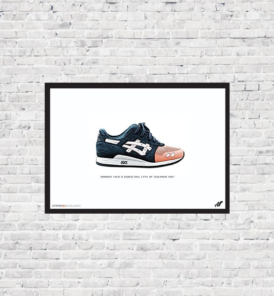 Image of RONNIE FIEG X ASICS GEL LYTE III 'SALMON TOE' Print