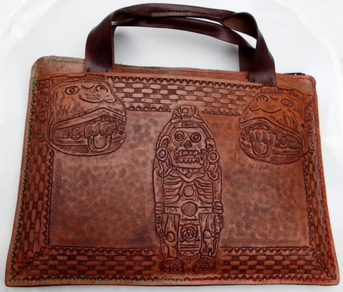 hand tooled briefcase