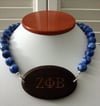 Zeta Phi Beta - Wood & Stone Choker