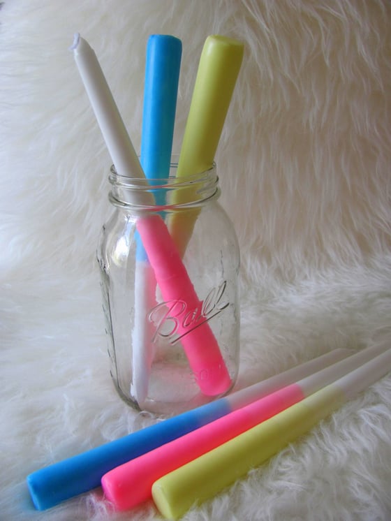 Image of Cotton Candy Ombre Candles