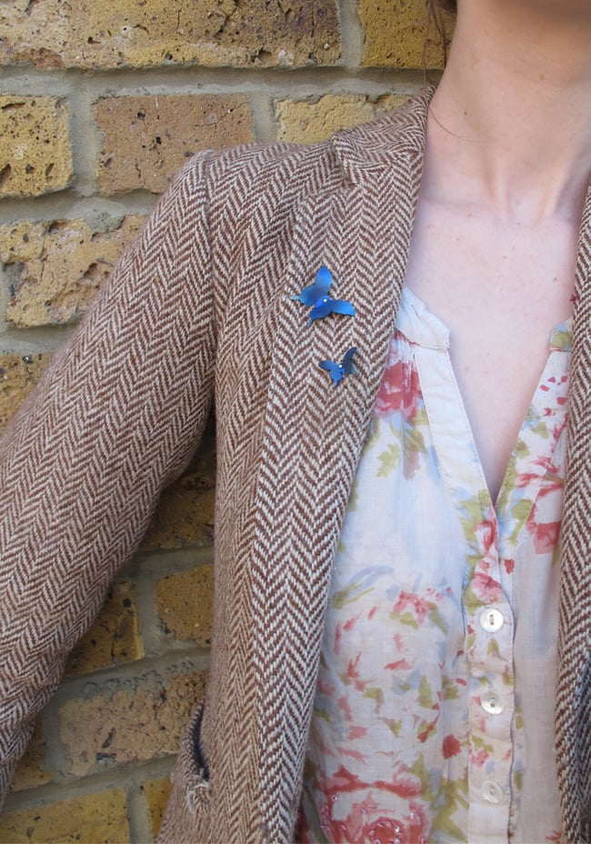 Springtime Butterfly brooch pins