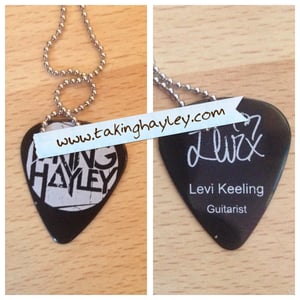 Image of Levi guitarist plectrum necklace