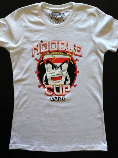 Image of Men and WomenNoodle Cup White Tee