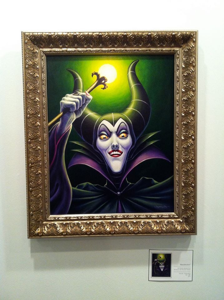 "Maleficent" - 16" x 20" original acrylic painting