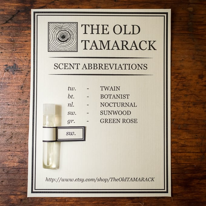 Image of Individual Perfume Oil Sample