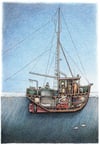 Troller No. 1, 11" x 16"