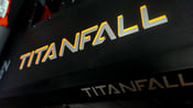 Image of Pair of Titanfall Vinyl Decal/Stickers - Orange & Silver