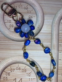 Image 4 of Chinoiserie Charm Lanyard: Lapis Lazuli Purse & Car Accessory | Blue & White Elegance