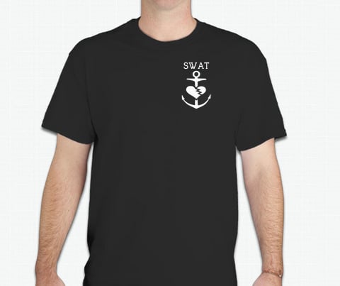 Image of SWAT Classic Anchor Tee (Male Black)
