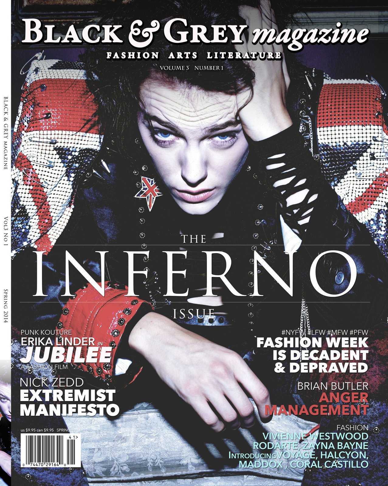BLACK & GREY MAGAZINE VOL 3 NUMBER 1 INFERNO NEWSSTAND