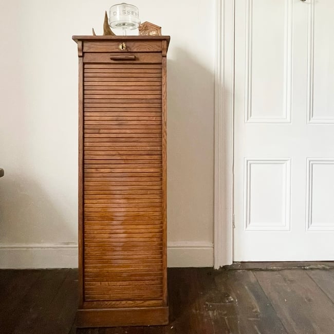 Antique Tambour Chest