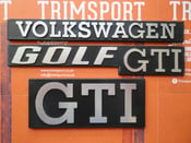 Image of Trimsport VW Golf Mk1 Badge Set (1x Grille, 2x Rear)