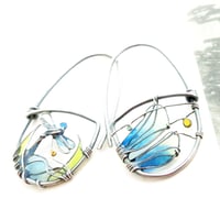 Image 1 of Close Up Dragonfly Earrings