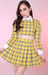 Image of Ready To Post - As If Yellow Tartan Skirt (skirt only)