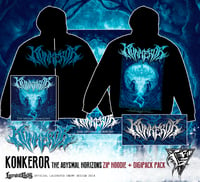 Image 1 of KONKEROR - zip hoodie + CD / DIGIPACK deal