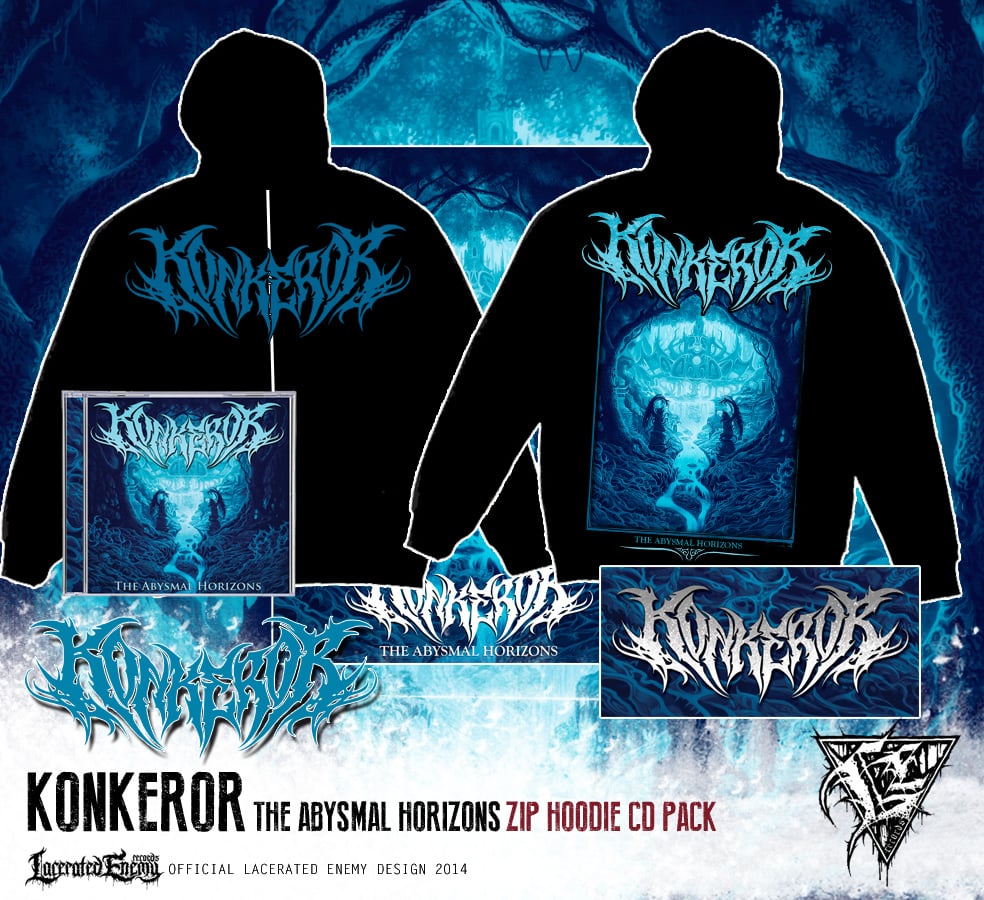 KONKEROR - zip hoodie + CD / DIGIPACK deal