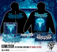 Image 2 of KONKEROR - zip hoodie + CD / DIGIPACK deal