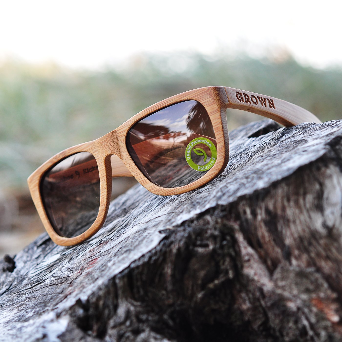 Personalised Sunglasses Bamboo Eco Friendly Engraved Name or Message |  Always Personal