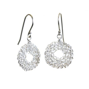 Image of Donut earrings - silver