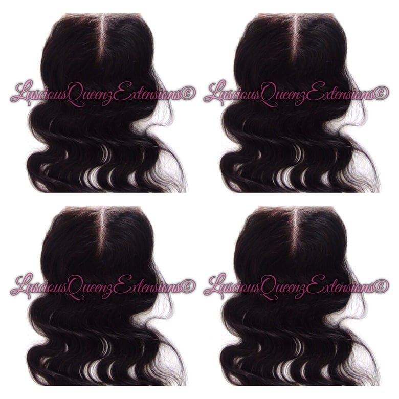 Image of Middle Part Closure (Brazilian & Peruvian)