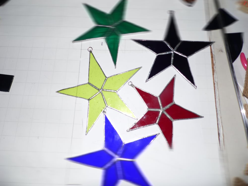 Image of Transparent Solid Star-stained glass
