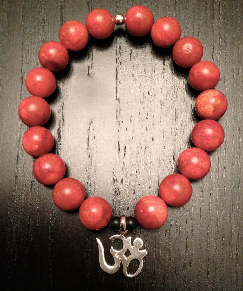 Image of 10MM Red Coral OM Bracelet