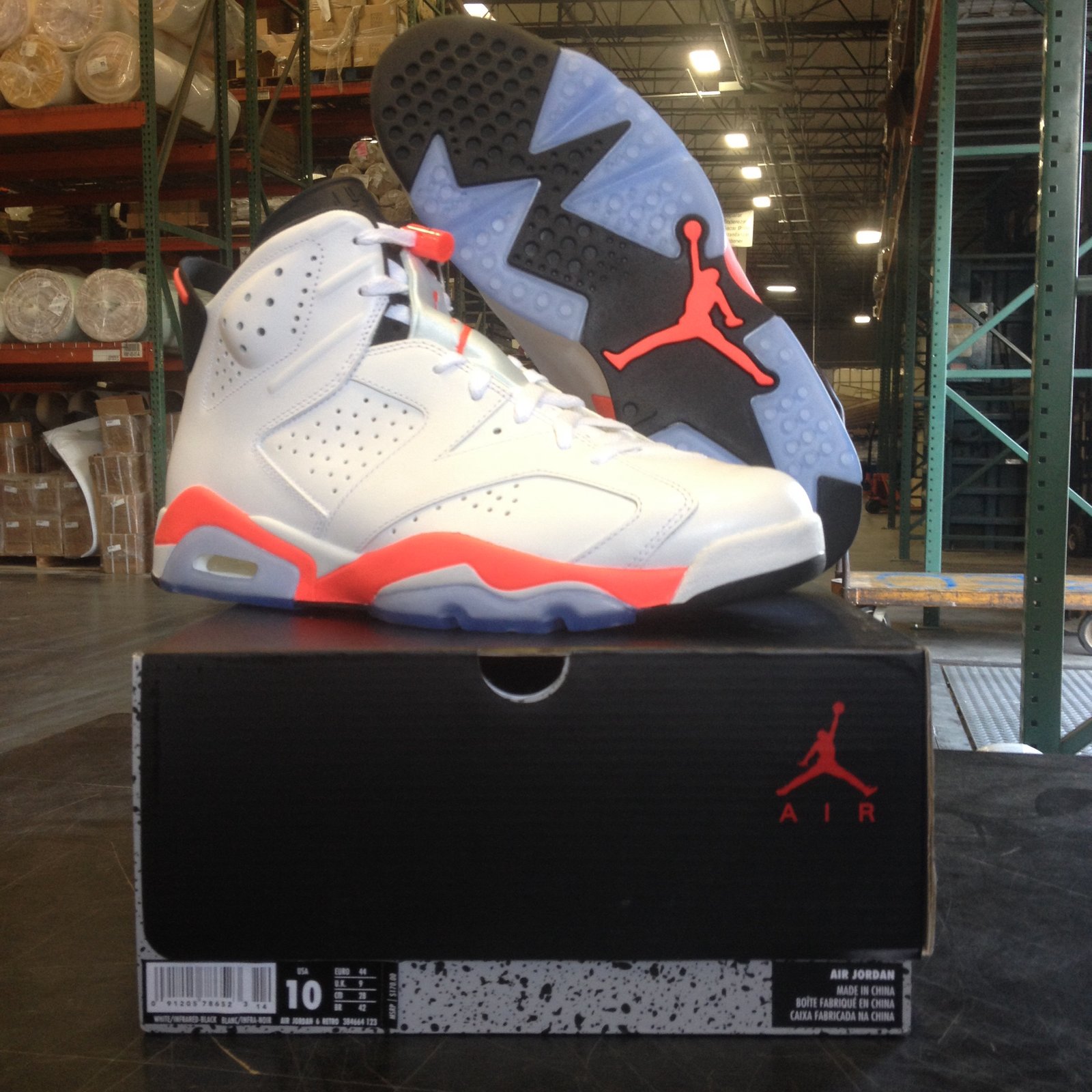 Jordan 6 infrared finish hot sale line