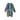 3XL Drapey 3/4 Sleeve Cardigan With Pockets in Cool Earthy Watercolor Ice Dye