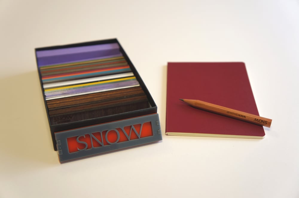 Image of SNOW materials sample box