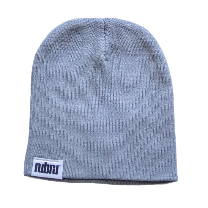 Image of Nubru Skull Beanie Gray 