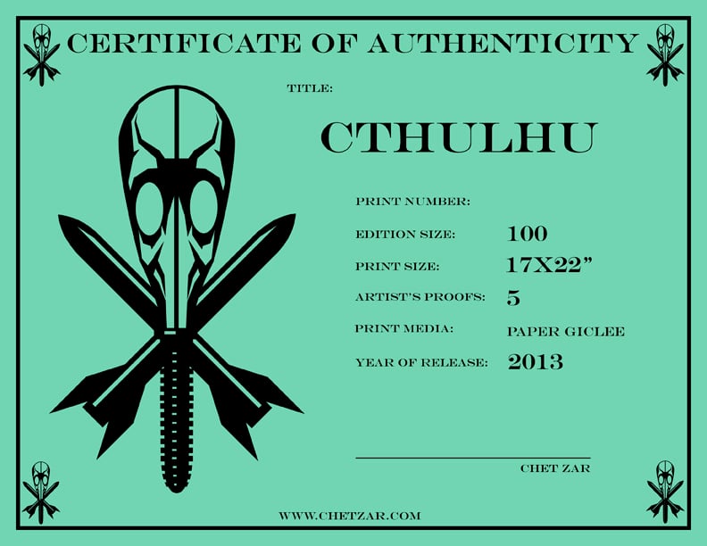 "Cthulhu" Limited Edition Print