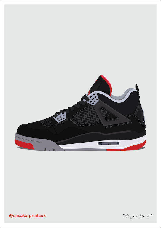 Image of Air Jordan IV - A3 Poster Print