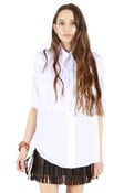 Image of wingback blouse [ white ] 