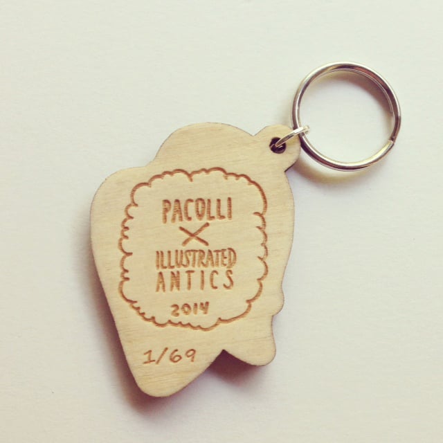 Image of "Spread Love" limited edition keychain made by Pacolli 