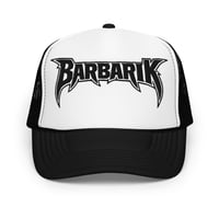 Image 1 of Black White Foam Trucker