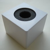Image of Square Blank Mic Flag in White