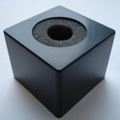 Image of Square Blank Mic Flag in Black