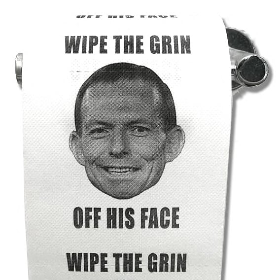 Image of #POOMINISTER Tony Abbott Toilet Paper (single roll)