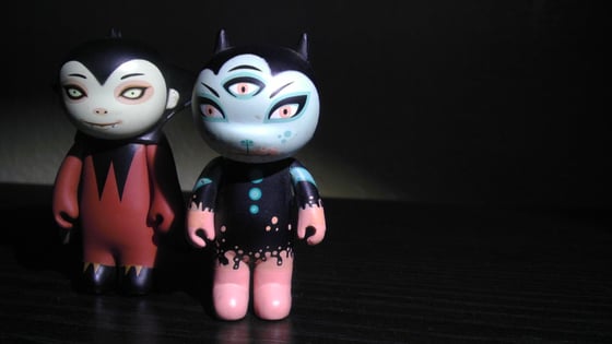 Image of Tara McPherson Gamma Mutant Space Friends Kidrobot George Bubblegum Lover RARE!