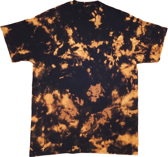 Image of Black Flames Bleached Tee