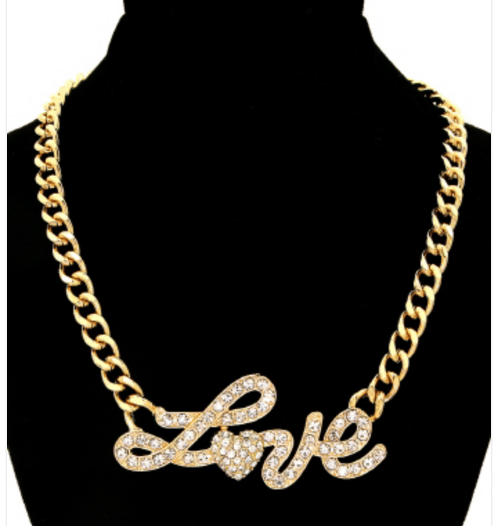 Image of love pendant necklace