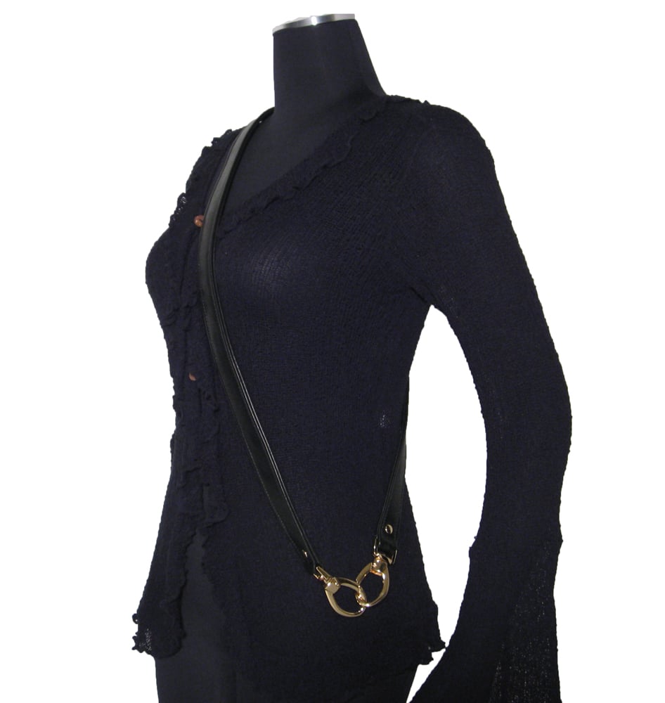 Crossbody / Messenger Bag Strap - Choose Leather Color - 50&quot; Length, 1&quot; Wide, #16XLG U-shape ...