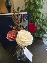 Image 4 of Roped White Rose and Dark Mauve Roses