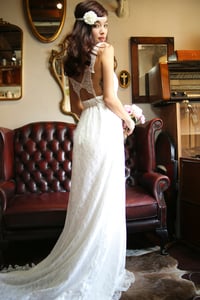 Image of Lace BUTTERFLY Back Wedding Dress - Made to Order